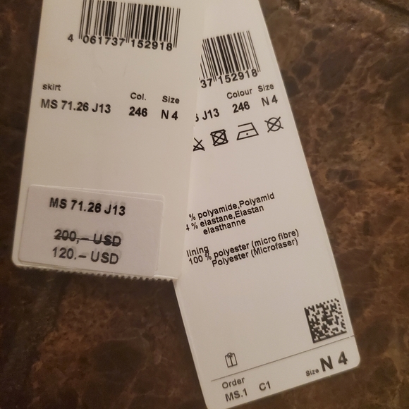 Marc Cain Cheetah Print lined Pencil Skirt N4 US 10 NWT - Picture 6 of 8